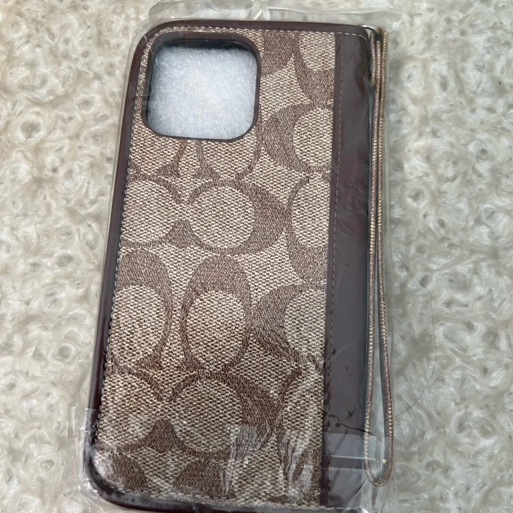 COACH iPhone 13 Pro max Wallet Phone case